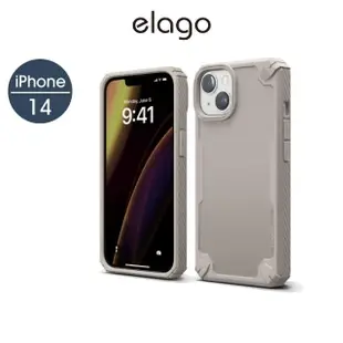 【Elago】iPhone 14/14 Plus Armor衝擊吸收消光手機殼(美國軍規防摔)