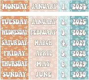 Flip Calendar for Classroom Groovy Flip Calendar Set Flip Calendar Bulletin Board Set Groovy Classroom Decoration for Whiteboard Classroom Teacher School Supplies