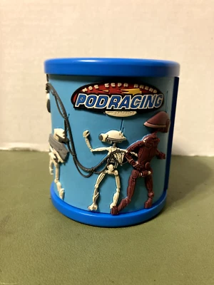 STAR WARS Blue Cup or Cozy Pod Racing on Tatooine Texture Relief JAY FRANCO