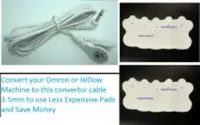COMPATIBLE 3.5mm LEAD CABLE for OMRON PM3030, HV-F127, HV-F128, w/ (14) PADS