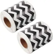 ZUNOXAZ Black White Borders Sticker Bulletin Supply Decorative Border Trim for Classroom Office More