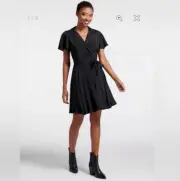 ModCloth NWT Sojourn Savvy Wrap Dress - Black - Size 2X