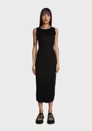 [Another Girl] Flower Cut Out Midi Dress