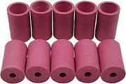 Sandblaster Gun Nozzles 10Pcs Tip Sand Blaster Replacement Cylinder Ceramic Abrasive Nozzles for Blasting (Pink)