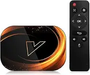Android TV Box 9.0, 4GB RAM 128GB ROM Amlogic S905X3 Quad-Core Cortex-A53 BT4.0 2.4Ghz / 5.0Ghz WiFi Support 8K / 4K Ultra H.265 Smart Set- Top TV Box,4gb+128gb