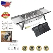 Super Portable Charcoal Grill - Instant Assembly Mini Grill for Travel & Picnics