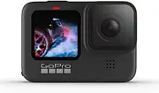 [GoPro] HERO9 Black - Waterproof Action Camera with Front LCD and Touch Rear Screens, 5K Ultra HD Video, 20MP Photos, 1080p Live Streaming, Webcam, Stabilization