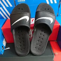 在飛比找Yahoo!奇摩拍賣優惠-Nike Kawa Shower Slide 防水 拖鞋 黑