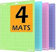 Cutting mats for Cricut Maker 3/Maker/Explore Air 3/Air 2/One Adhesive 12"X12" Mats Accessories Compatible with Cricut 4 Pack Variety