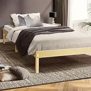 Furb King Single Bed Frame Wooden Solid Pine Wood Bed Base Mattress Timber Oak Bedroom Furniture