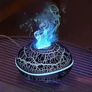 Candico Aroma tic Essential Oil Diffuser, air humidifier for Bedroom, Vaporizer Intelligent Spray 7 Colorful Atmosphere Flame Warm Night Light 3 in 1 ultrasonic Aromatherapy Fragrant Oils diffusers