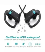 Bluetooth Headphones, IAVCC Bluetooth 4.1 Wireless Sport HIFI Earphones IPX6 Mic