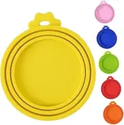 Zerodeko 6pcs Silicone Can Covers Pet Food Lids for Wet Dog Cat Food Tight Seal Easy Clean Versatile for Cans Yogurt Jars