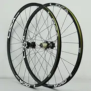 Mountain Bike Quick Release Wheelset 26 27.5 29 Inch MTB Disc Brake Front Rear Bearing Hubs Cassette 8 9 10 11 12 Speed Aluminium Alloy Rims (Color : Black-Silver, Size : 29inch)