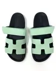 Hermes Chypre Sandals Epsom Vert Jade BNIB