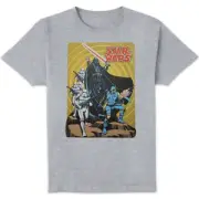 Star Wars Vader Retro Poster Unisex T-Shirt - Grey