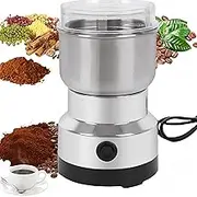 FeBohao Electric Coffee Grinder Spice Coffee Bean Herb Grinder Small Versatile Stainless Steel
