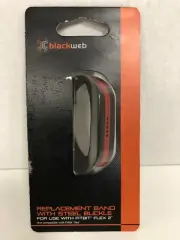 Blackweb Replacement Band With Steel Buckle Use With Fitbit Flex 2 Silicone Band