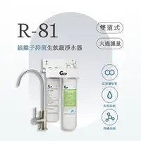 在飛比找momo購物網優惠-【GEJP】R-81 雙道式銀離子抑菌淨水器(淨水器)