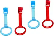 MERRYHAPY 2sets Bed Standing Rings Pull Ring Toy Crib Stand Enhance 's Thinking Walking Ability 2pcs*2