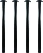 32 Inch Adjustable Tall Metal Desk Legs, Office Table Furniture Leg Set, Set of