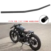 Motorcycle 7/8" 22mm Handlebar Tracker Drag Bar Black For Honda CB350 450 CB500