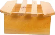 Cabilock Japanese Wooden Bath Stool Foot Bath Bucket Natural Stool for Relaxation Bathroom and Spa Comfortable and Design for Boy Girl and Adults