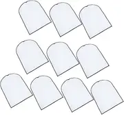 STOBAZA 10pcs Clothing Cover Clothes Line Vide Bag Hangers Collapsible Laundry Baskets Trouser Hanger Garment Protector Cover Bin Dressers Kitchen Clothes Rack Sous White Eva