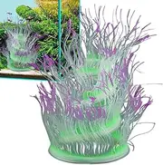Fish Tank Decorations - Aquarium Plant Decor Ornament Decoration | Glow Decorations | Aquarium Fish Tank | Realistic Soft Natural Glow-in-The-Dark Decor for Indoor Room Family Friends Col