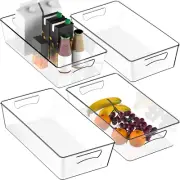 Simplehouseware 4 Pack Clear XL Size Kitchen Bin Organiser