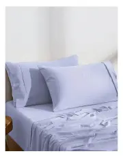 [Dreamaker] Superfine Washed Microfibre Standard Pillowcase Twin Pack in Lilac
