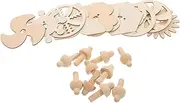 10 Pcs Unpainted Wooden Gyroscopes DIY Craft Supplies for Kids Handmade Spinning Tops Unfinished Gyro Model Blank Wood Gyro