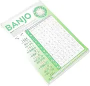 GALPADA Banjo Chord Chart for Beginners Advanced Players Comprehensive Finger Chord Diagrams Essential Banjo Practice Tool Enhance Playing Skills