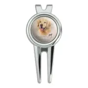 Golden Retriever Dog Breed Golf Divot Repair Tool and Ball Marker