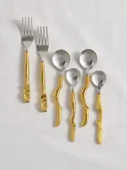 [Alighieri] Alighieri - The Totemic Devotion Six-piece Gold-plated And Stainless Steel Cutlery Set - One size One size Gold