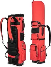 Golf Bag, Portable Travel Golf Bag, Waterproof Lightweight Golf Stand Bag with 7 Way Top Dividers, Adjustable Dual Straps