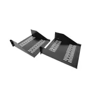 2 Pack 3U 18" Server Rack Shelf - Universal Vented Rack Mount Cantilever Tray...
