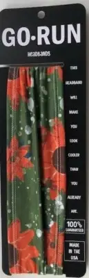 "Buttercup Green" Headband by GoRunUSA, Poly/Spandex Blend, great for Running!