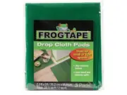 FrogTape Decorating Floor Protection Drop Cloth Pads Pack Of 3