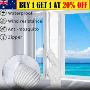 Portable AirLock Window Seal for Mobile Air Conditioner Soft Cloth Sealing Door