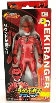 POPY NEW Gekiranger Sound Warrior Red Ranger Action Figure ABS PVC 2007 NIB RKA