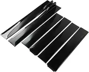 1Pair 2M Universal Side Skirts Extension Rocker Panels Lip Splitters Compatible for Civic Benz BMW ABS Car Exterior Accessories Car Styling(B-Model Black)