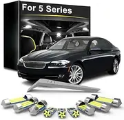 LED Bulb Interior Light Kit, For BMW 5 Series E39 E60 E61 F10 F11 Sedan Touring 525 528 530 535 1995-2015 2016 2017
