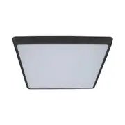 Solar Square LED Oyster Light W400mm Black Polycarbonate 3CCT - 20947