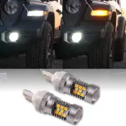 LED Switchback Turn Signal Light Bulbs w/ Resistors For 18-19 Jeep JL Wrangler (for: Jeep)