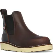 Danner 15482 Women's Bull Run Chelsea 5" Brown Lightweight EH Work Boots Shoes