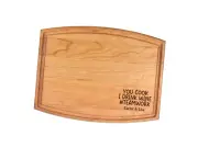 You Cook I Drink Wine Teamwork Funny Cutting Board - Charcuterie Serving Tray
