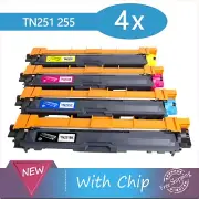 4x Toner TN251 TN255 for Brother MFC-9140CDN MFC-9335CDW MFC-9340CDW HL-3150CDN