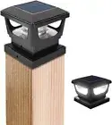 2-20PCS Solar Post Light 3x3" 4x4'' Waterproof LED Outdoor Garden Fence Cap Lamp