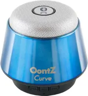 Oontz Curve Bluetooth Speaker Ultra Portable Wireless Full 360 Degree Sound with Built in Speakerphone Works with Iphone Ipad Tablet Samsung and Smart Phones - Metallic Blue